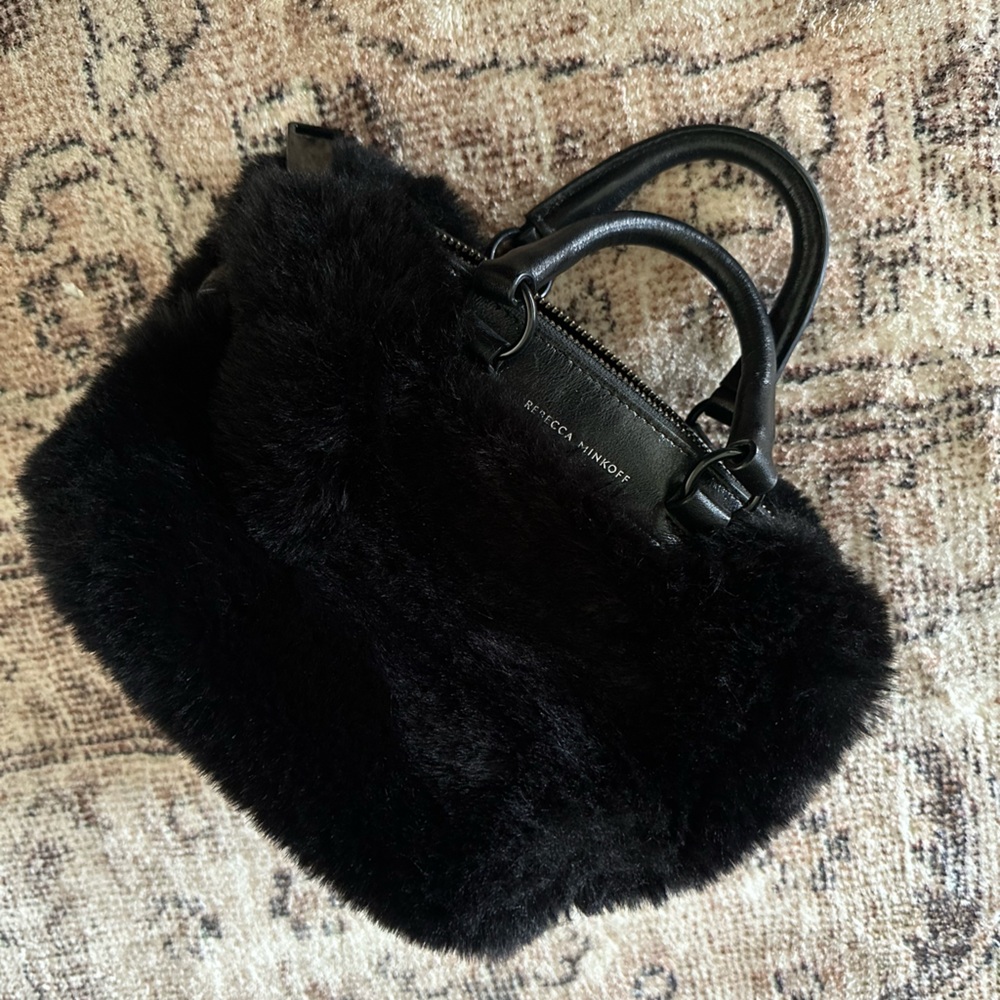 Rebecca Minkoff faux fur bag